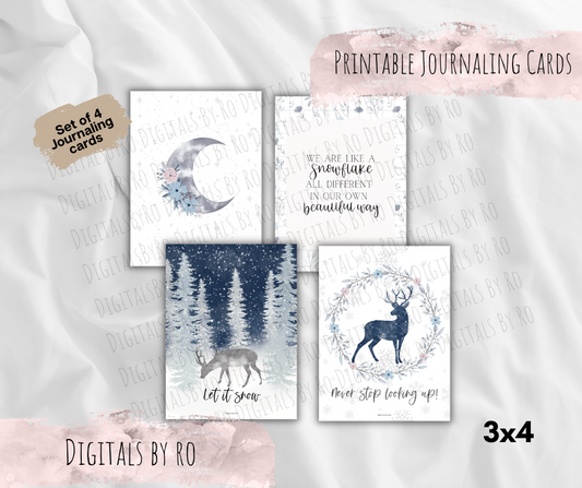 Winter Wonder Journaling Cards (Set of 4)
